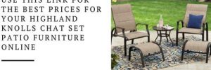 Highland Knolls Patio Chat Set
