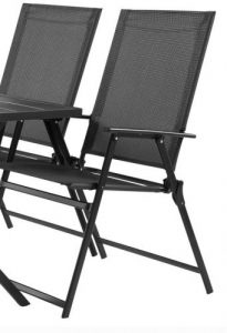 Mainstays Greyson Square Folding Patio Furniture Dining Sets chair