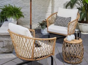 Wicker Patio Furniture Sets-Better Homes and Gardens Ventura Boho Chat Set