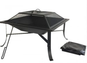 Wood Burning Patio Fire Pits-Mainstays 30 inch square
