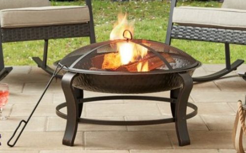 Fire Pits New Mainstays Owen Park 28 Inch Round Wood Burning Fire Pit Home Garden