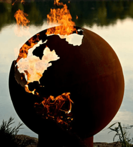 Globe-fire-pit