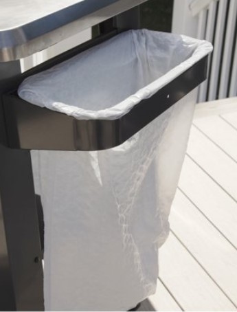 BBQ Prep Table-Cuisinart trash bag holder