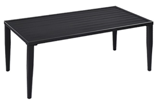 Patio Furniture with Cushions-Goplus aluminum coffee table