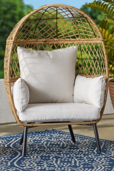 Kids Egg Chair-Ventura chair with natural cushions