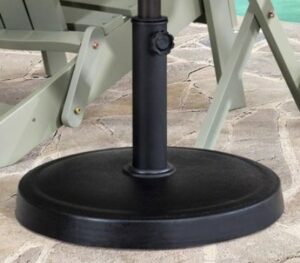 Sunjoy black steel umbrella stand