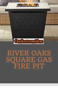 River Oaks gas fire pit