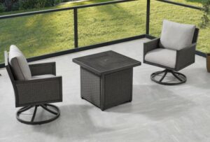 Ove Decors Lambert chat set with fire pit