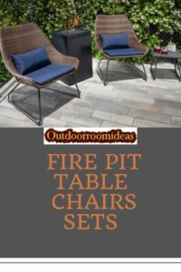 Fire Pit table chairs Set