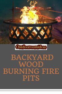 Backyard Wood Burning Fire Pits
