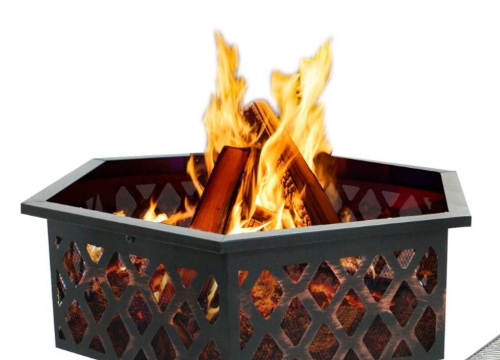 Zeny Hex Shaped Fire Pit