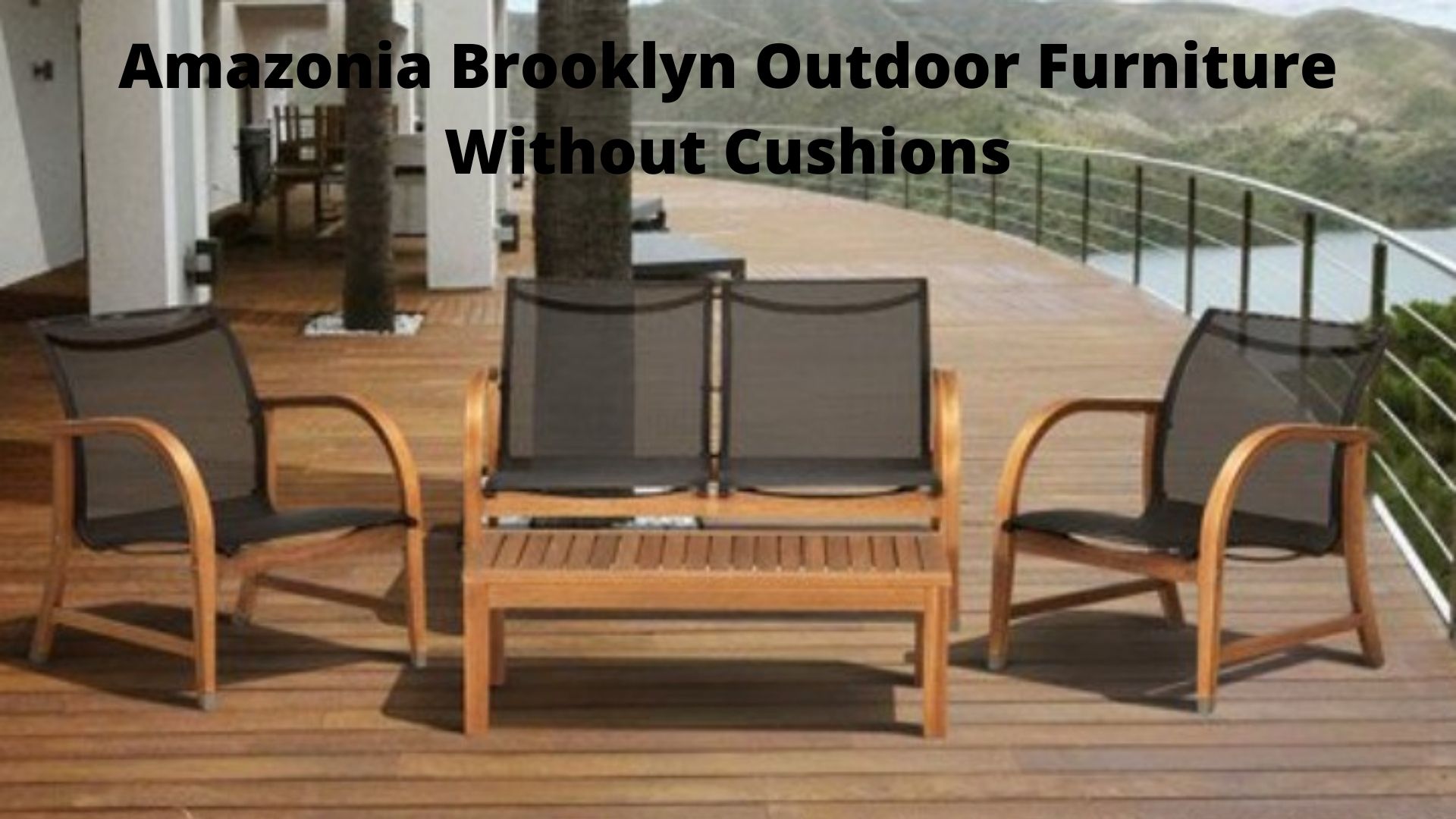 Amazonia Brooklyn Wooden Outdoor Furniture Without Cushions