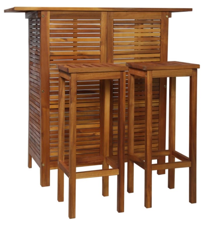 Private Jungle Acacia wood bar set