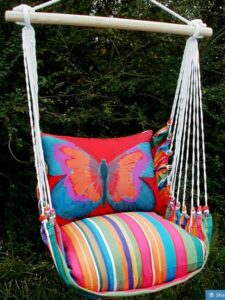 Butterfly hanging rope chair