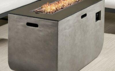 Coffee Table Gas Fire Pit-Don't pack it away in the summer