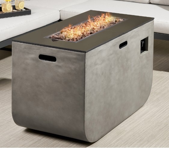 Coffee Table Gas Fire Pit-Don’t pack it away in the summer
