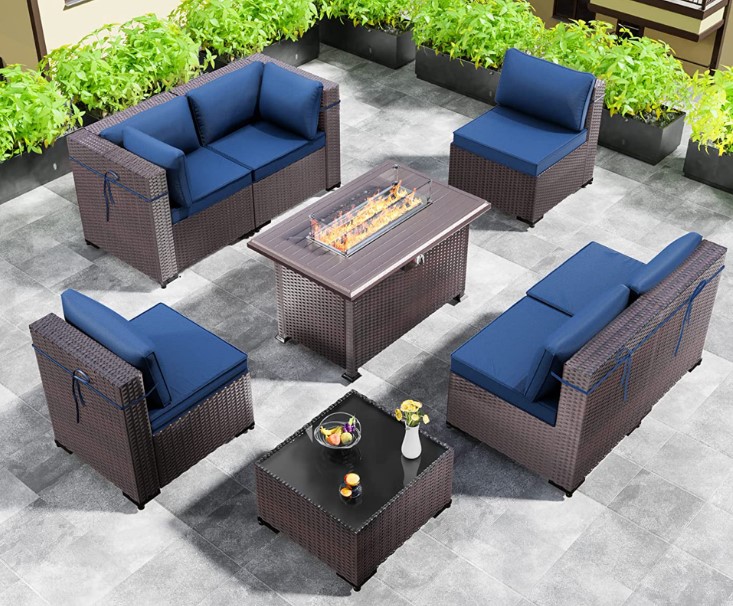 Gotland Patio Sofa Furniture Sets-Wicker Style with Custom Arrangements