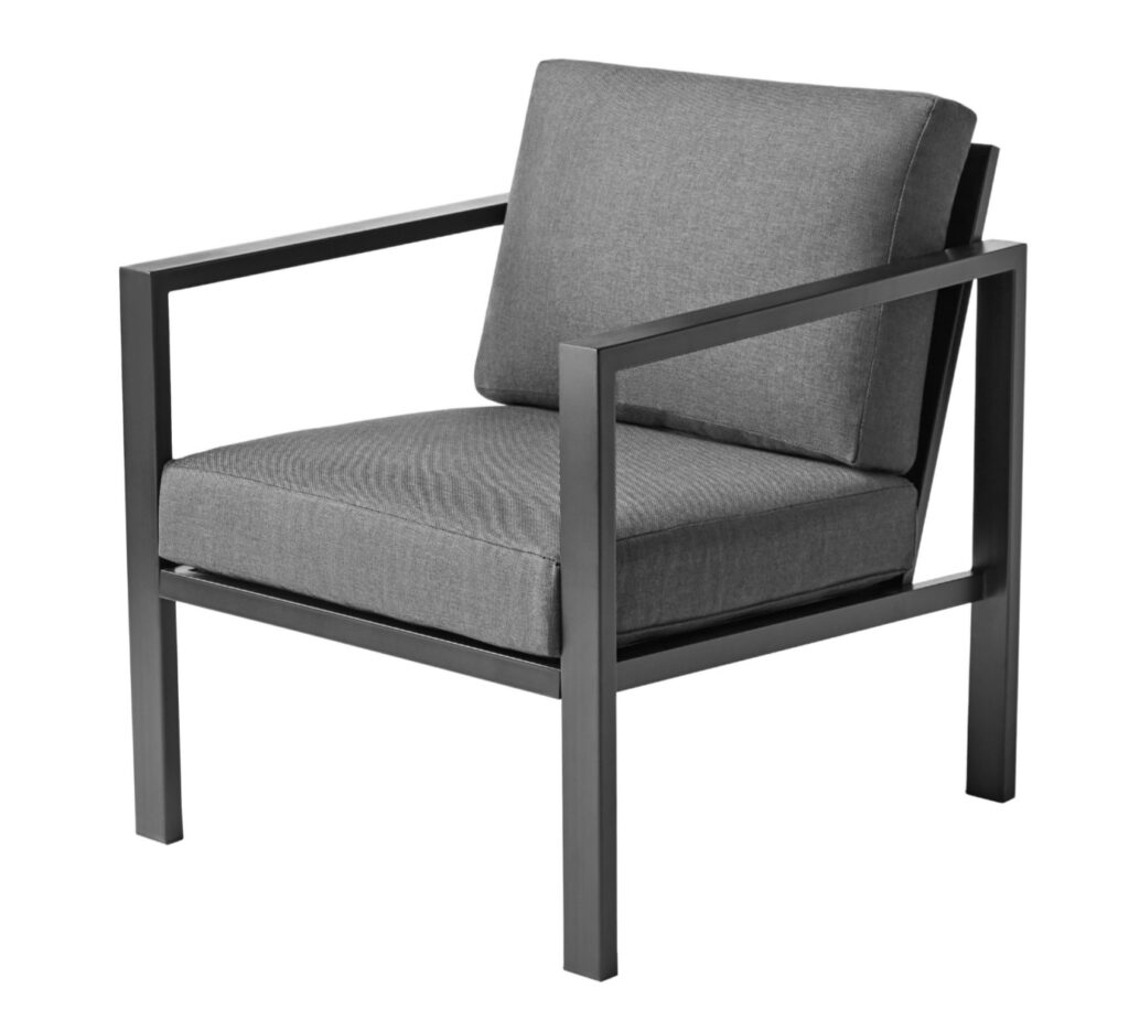 Mainstays Dashwood Metal Conversation set in grey chair