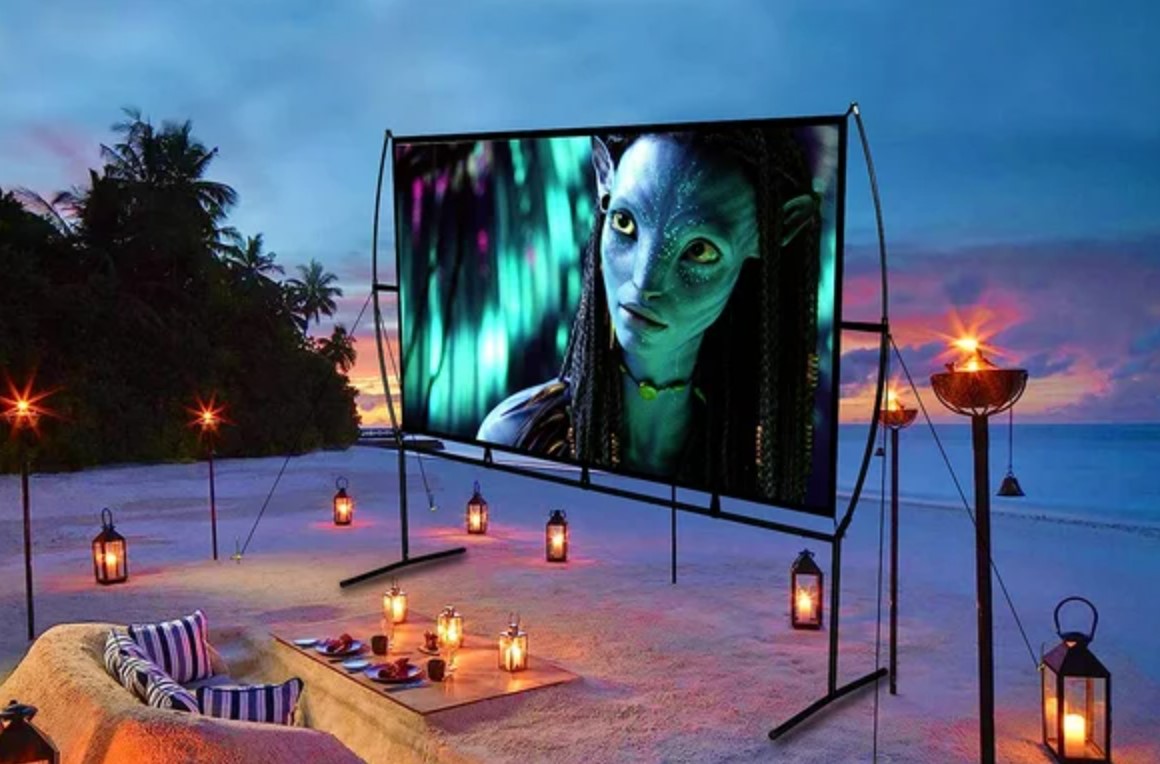 outdoor movie screen