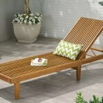 Nadine wooden chaise lounger