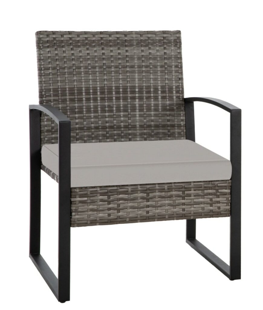 Ainfox bistro set chair in gray color