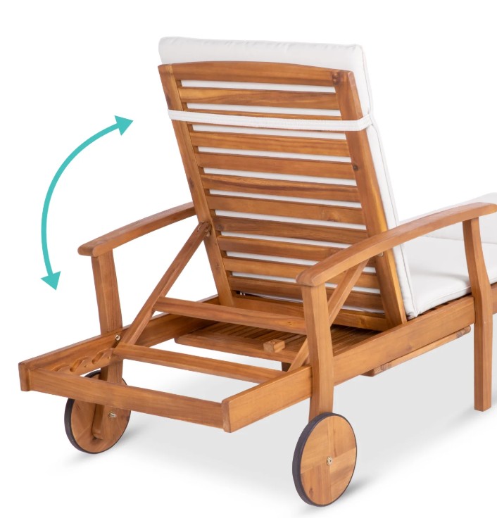 Best Choice chaise lounger back details