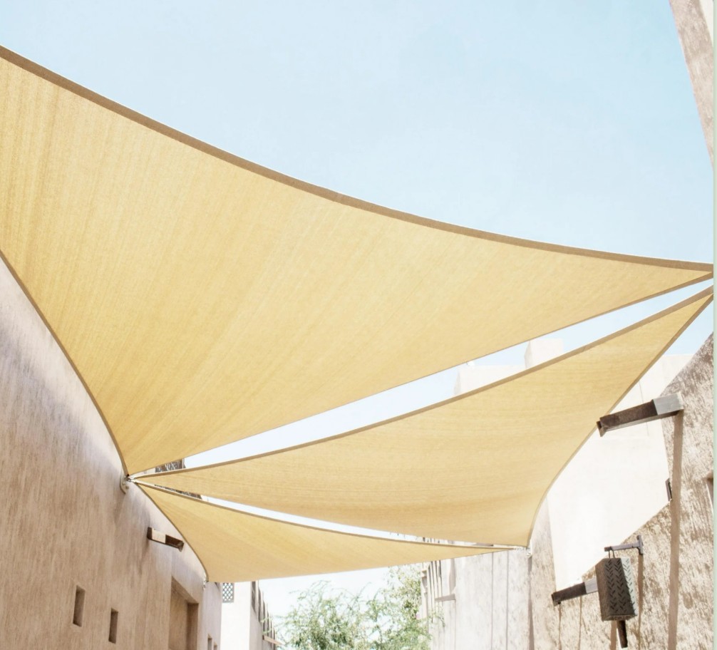Colour Tree triangle sun shade sail 3 to cover larger area