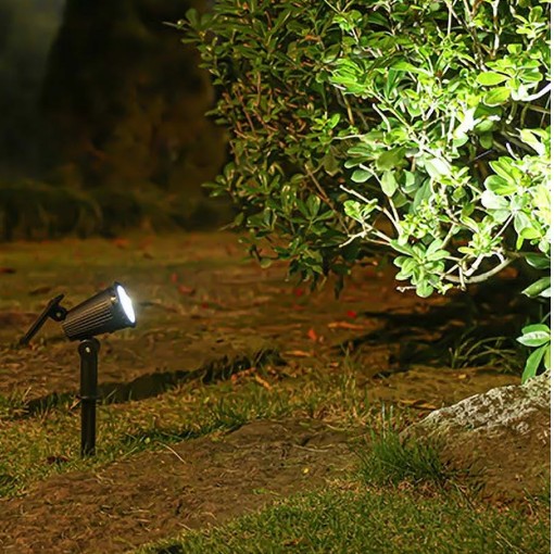 Fiudx solar flood light with ground stake