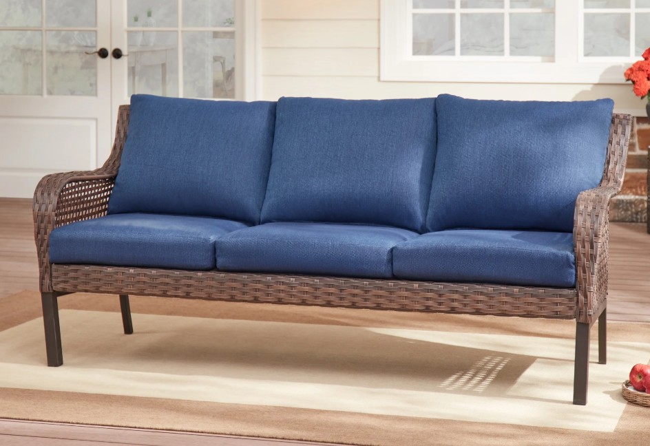 Mainstays Tuscany Ridge wicker patio sofa