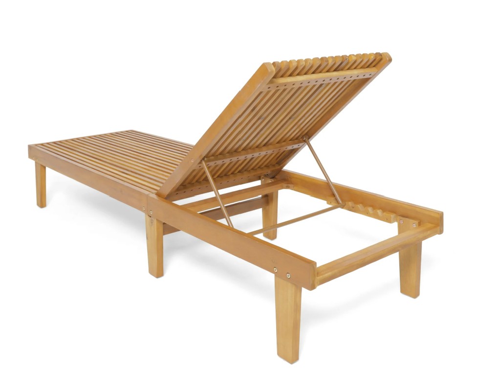 Noble House Nadine chaise lounger back details