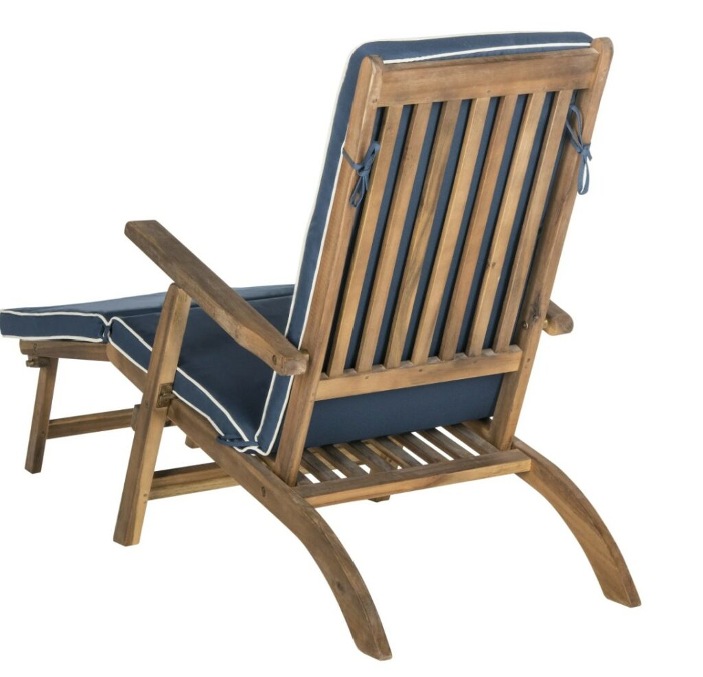 Safavieh Palmdale lounge chair back details