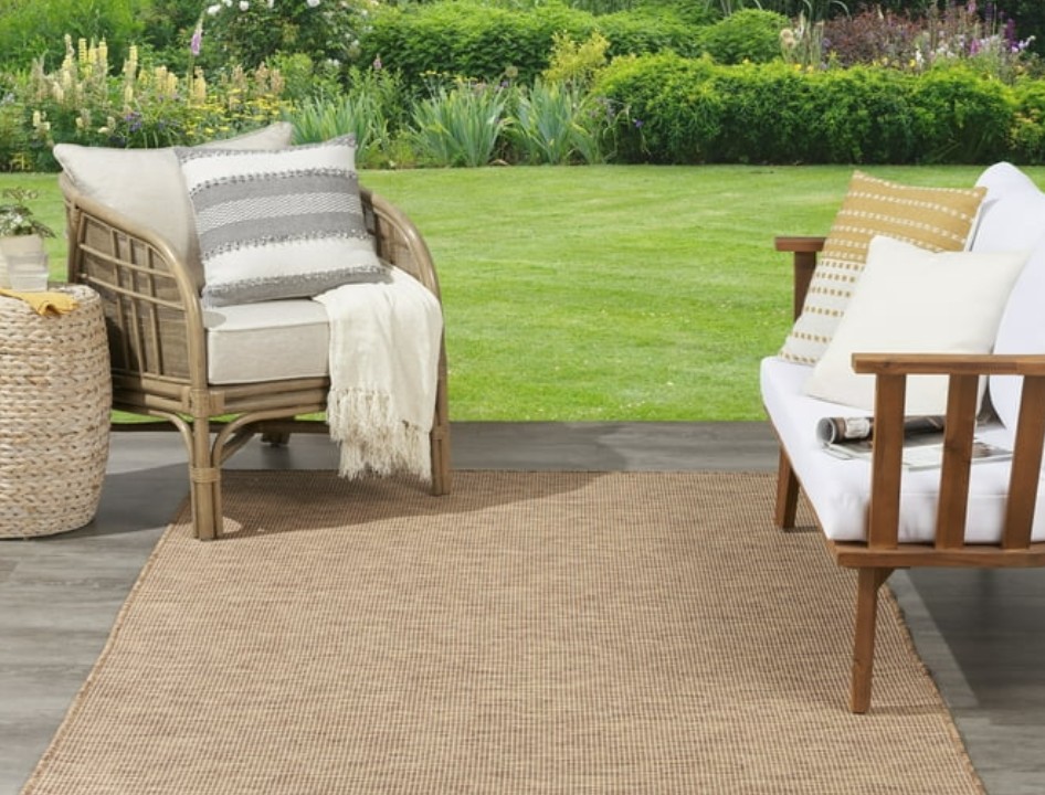 Nourison Positano jute rug for outdoors
