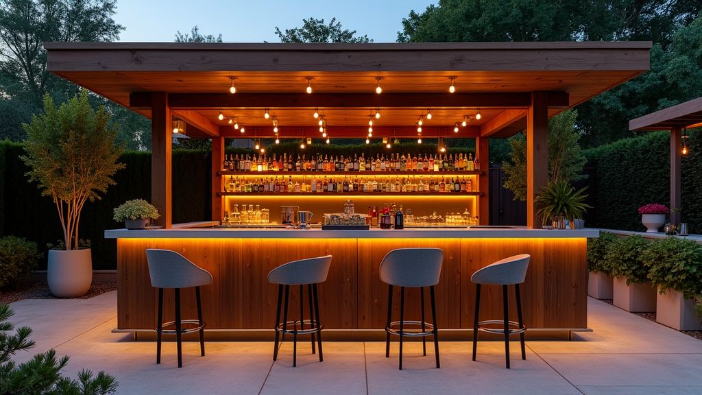 Outdoor Bar Setup