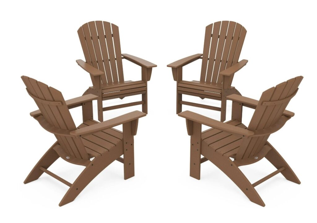 Polywood Nautical adirondack chair set