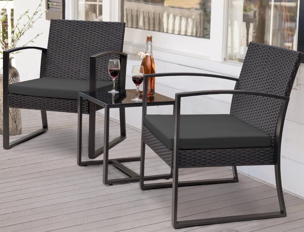 Devoko wicker bistro set