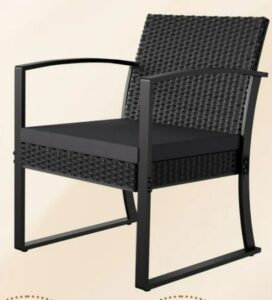 Devoko wicker stationary chair details