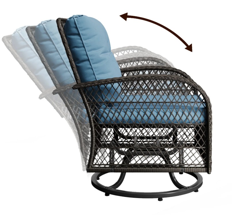 Elposun chair with gliding motion