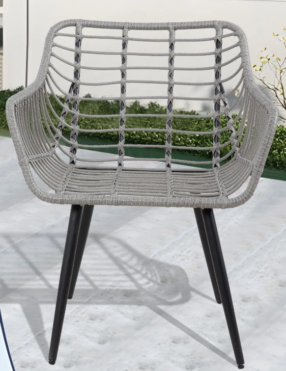 FHFO bistro chair without the cushions installed