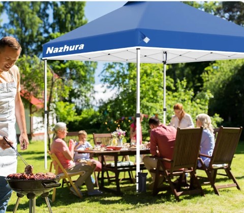 Naxhura blue pop up canopy