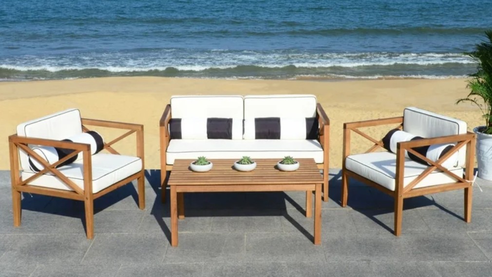 Safavieh Nunzio Eucalyptus wood set