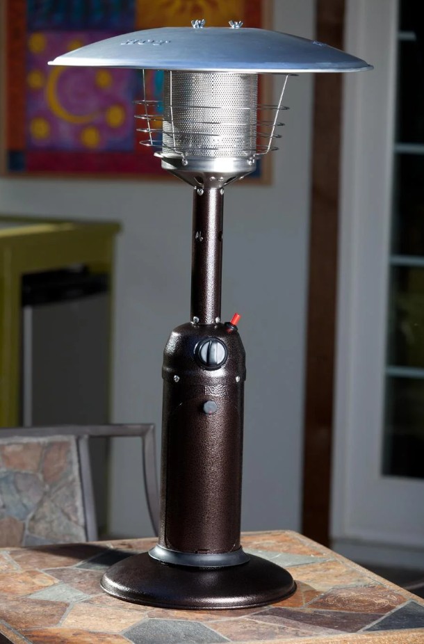 Fire Sense table top propane patio heater